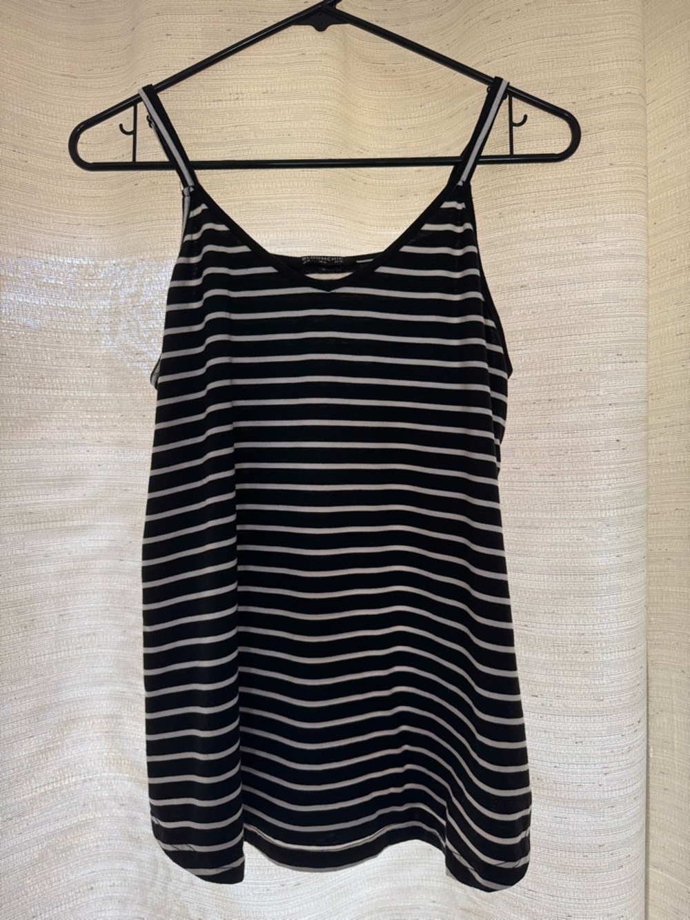 BloomChic Black and White Striped Knit Top